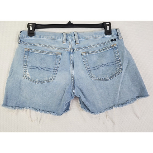 Lucky Brand ~Woman Size 6/28~ Blue Denim Laguna Short Distressed Shorts. - Picture 8 of 12